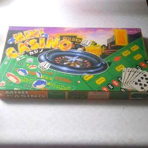 Vintage Mini Casino dice and card games